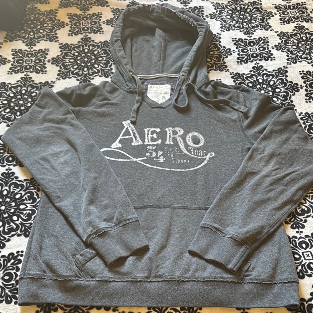 Aeropostale Gray Sweater with AERO Logo